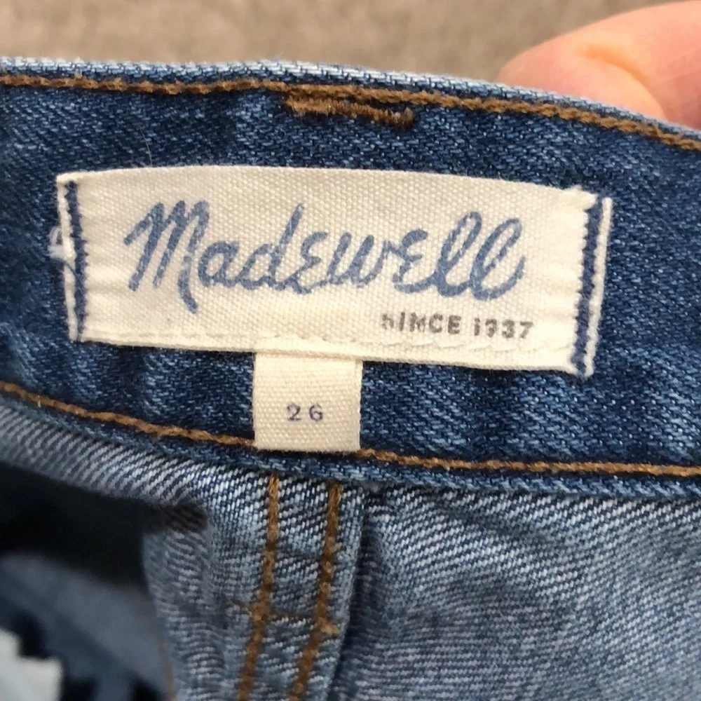 Madewell High Rise Shorts Size 26 Glenoaks Dark Blue Denim
